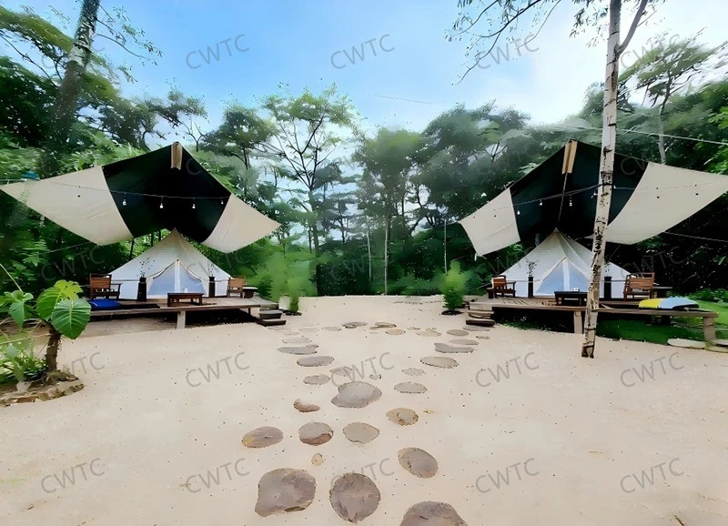 bell tent-camping site